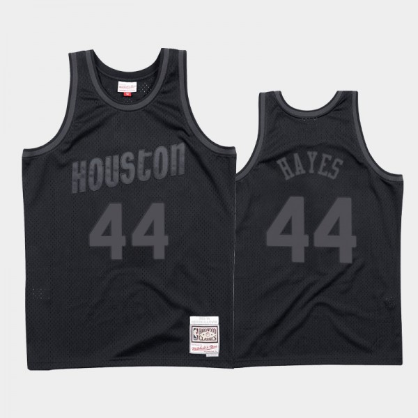 Elvin Hayes Houston Rockets #44 Men's Throwback Tonal 1993-94 Hardwood Classics Jersey - Black